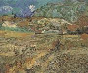 Enclosed Wheat Field with Peasant (nn04) Vincent Van Gogh